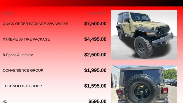 2025 Jeep Wrangler Willys
