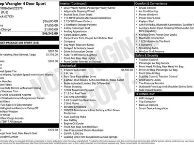 Photo of a 2025 Jeep Wrangler 4X4 Sport 4DR SUV for sale