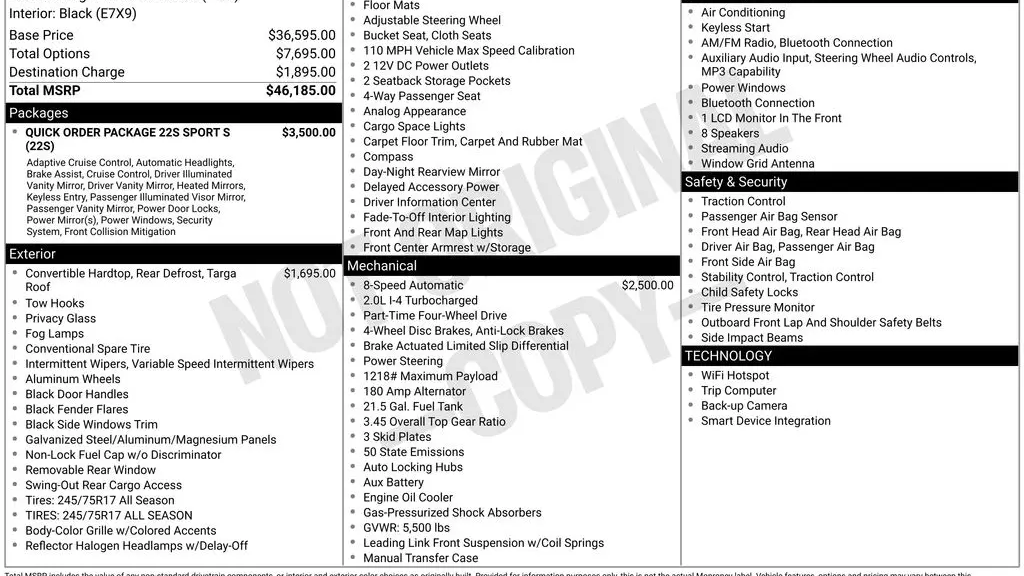 2024 Jeep Wrangler Sport