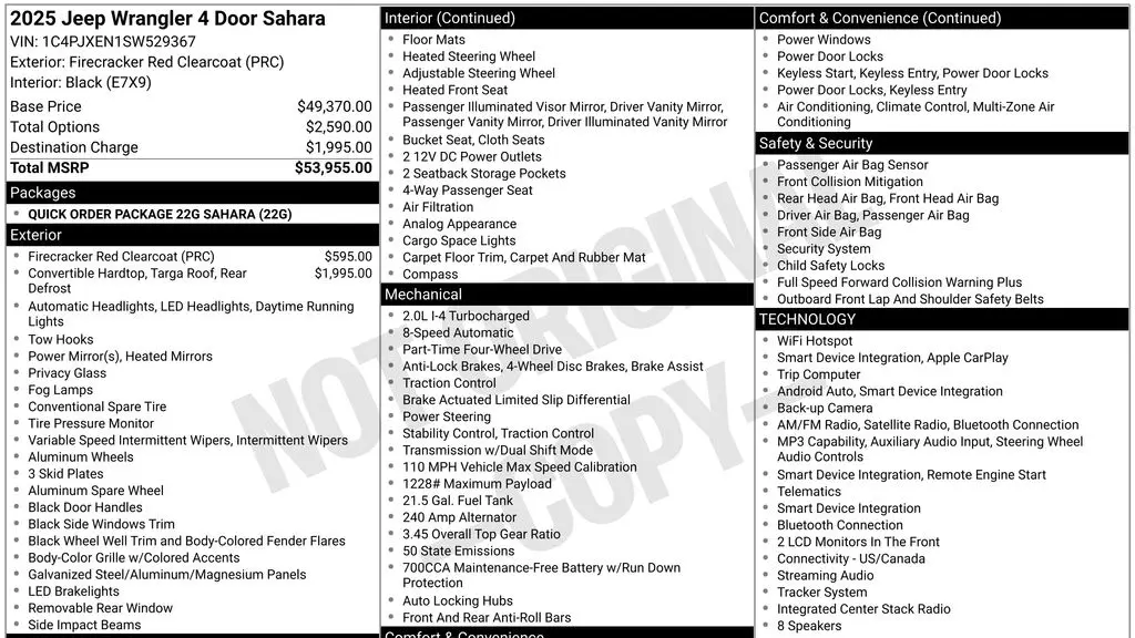 2025 Jeep Wrangler Sahara