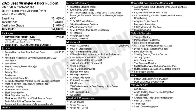 2025 Jeep Wrangler Rubicon