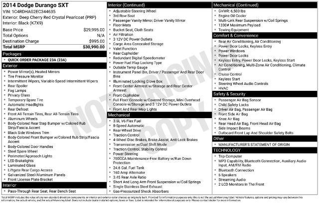 2014 Dodge Durango - $10,585