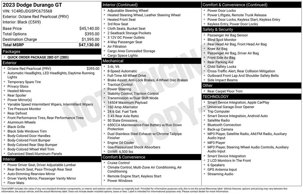 2023 Dodge Durango - $22,503