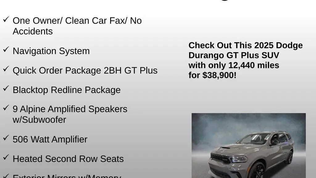 2025 Dodge Durango GT
