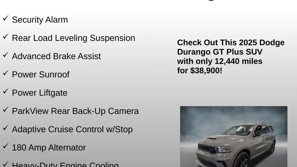 2025 Dodge Durango GT