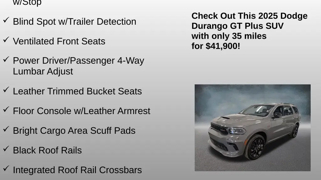 2025 Dodge Durango GT