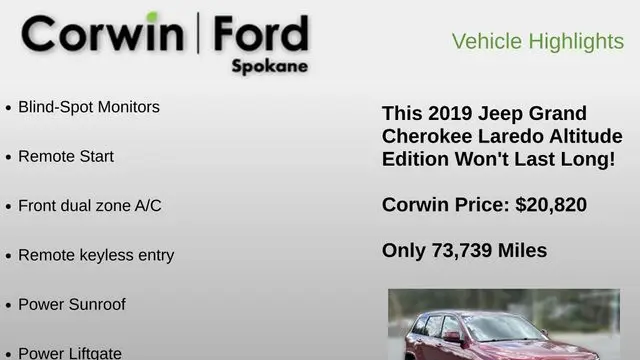 2019 Jeep Grand Cherokee Laredo