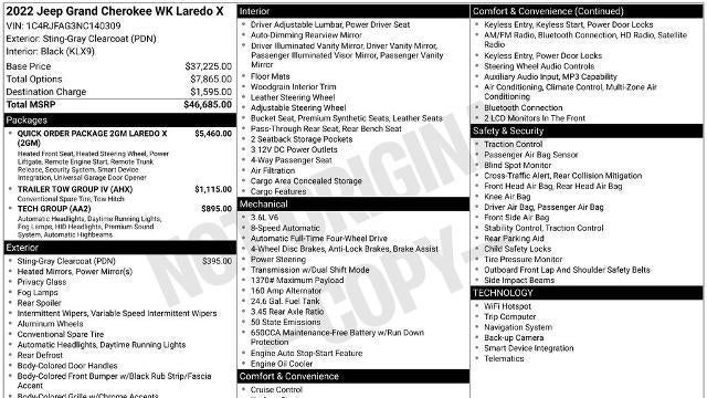 2022 Jeep Grand Cherokee WK Laredo E