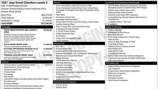 2021 Jeep Grand Cherokee Laredo E