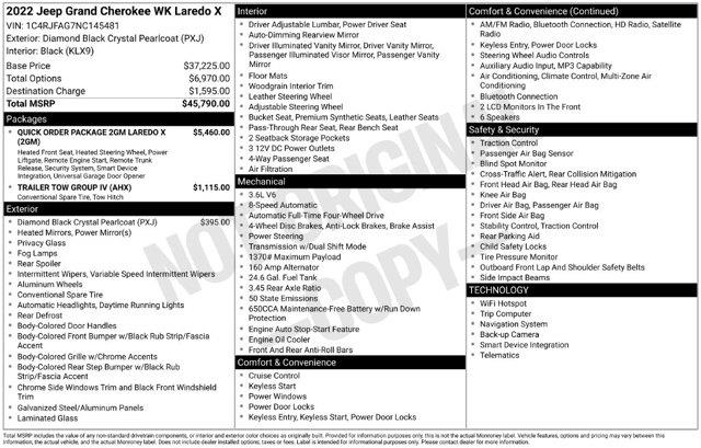2022 Jeep Cherokee - $25,391
