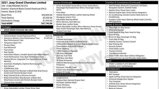 2021 Jeep Grand Cherokee Limited