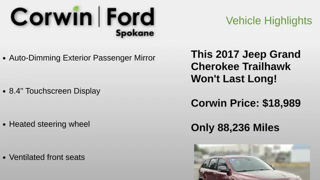 2017 Jeep Grand Cherokee Trailhawk