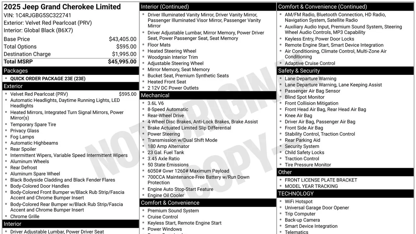 2025 Jeep Grand Cherokee Limited