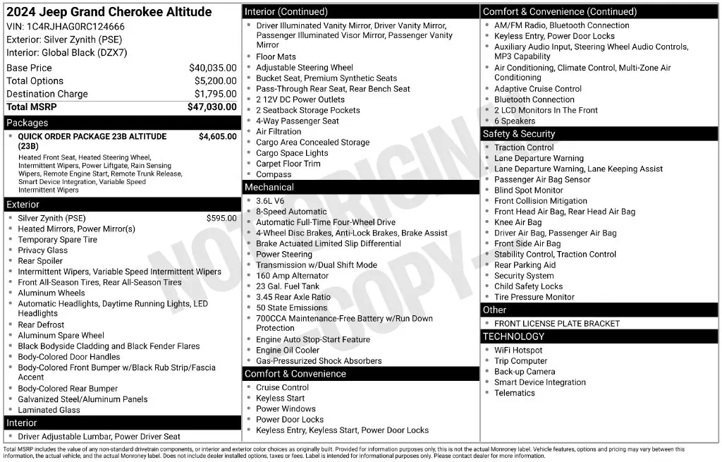 2024 Jeep Cherokee - $25,878