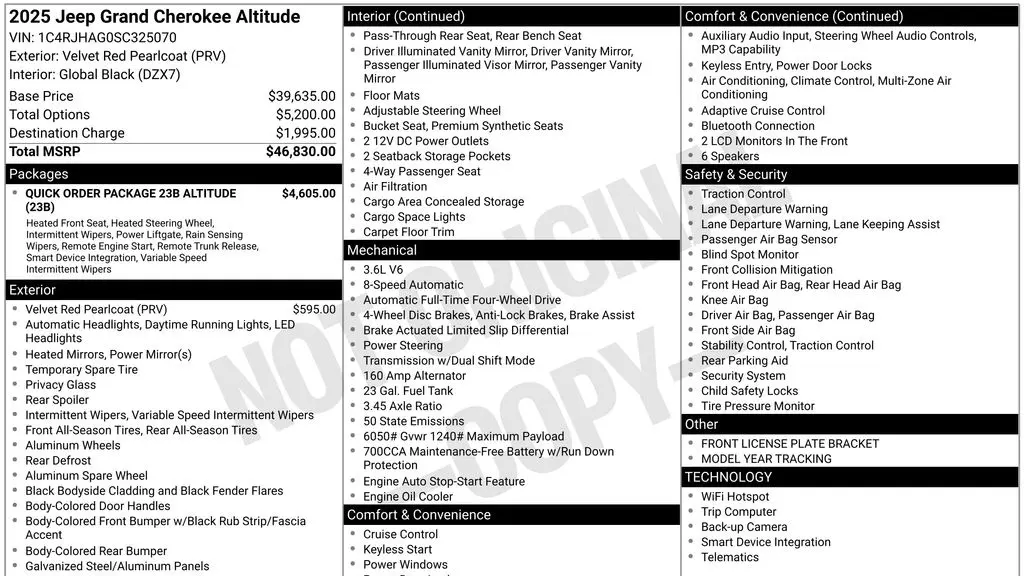 2025 Jeep Grand Cherokee Altitude