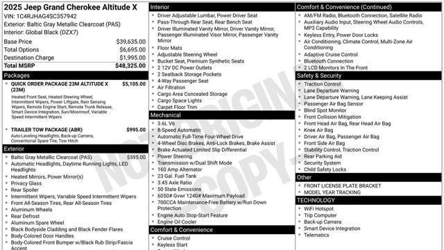 2025 Jeep Grand Cherokee Altitude