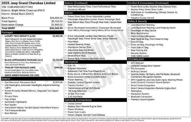 2025 Jeep Cherokee - $33,995