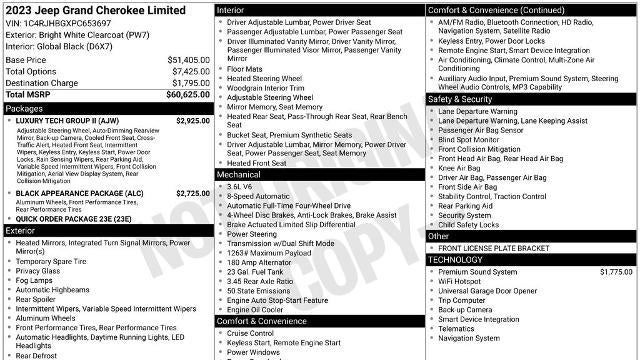 2023 Jeep Grand Cherokee Limited