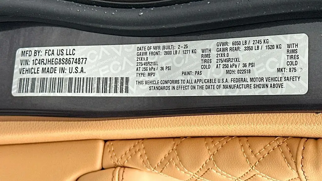 2025 Jeep Grand Cherokee Summit