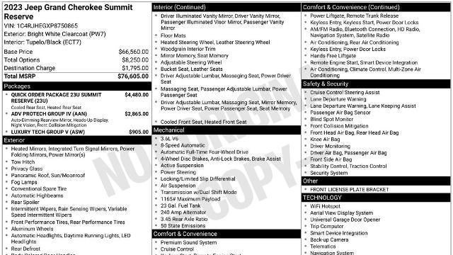 2023 Jeep Grand Cherokee Summit