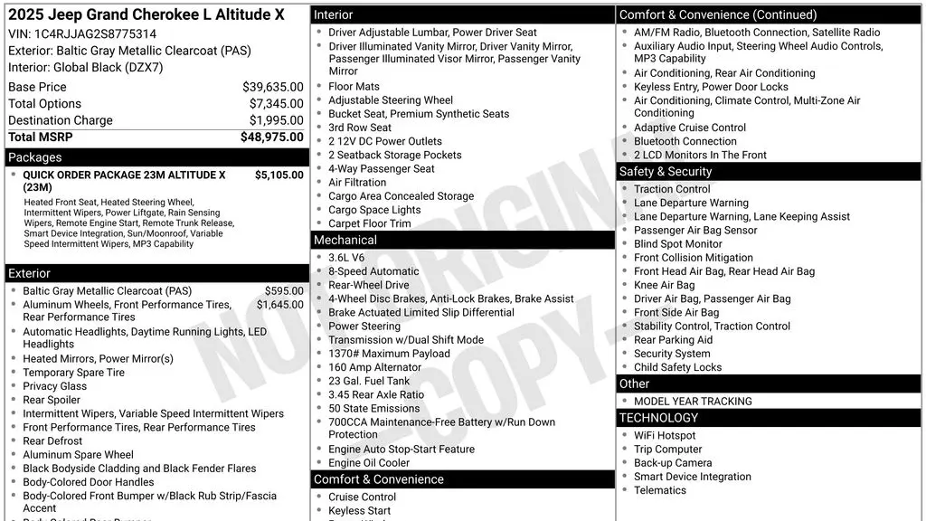 2025 Jeep Grand Cherokee L Laredo