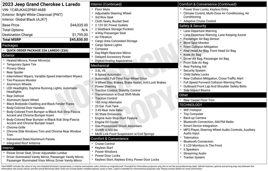 2023 Jeep Cherokee - $23,999