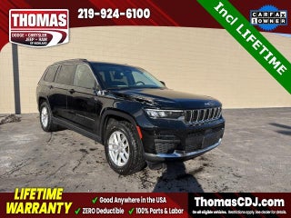 2021 Jeep Grand Cherokee L with Diamond Black Crystal Pearlcoa Exterior