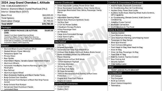 2024 Jeep Grand Cherokee L Laredo
