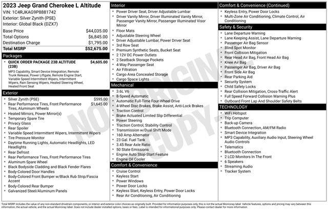 2023 Jeep Cherokee - $33,895