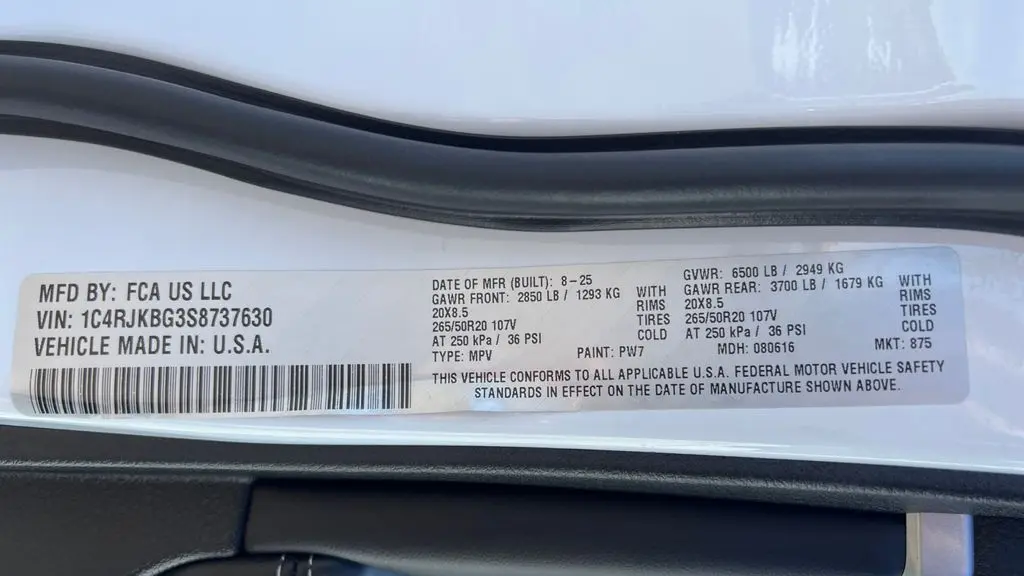 2025 Jeep Grand Cherokee L Limited