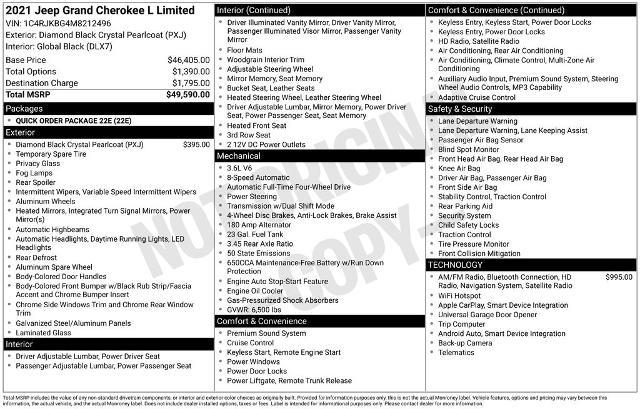 2021 Jeep Cherokee - $24,900