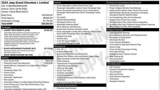 2024 Jeep Grand Cherokee L Limited