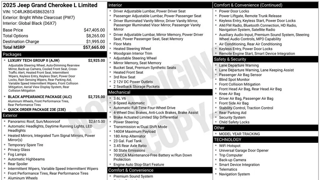 2025 Jeep Grand Cherokee L Limited
