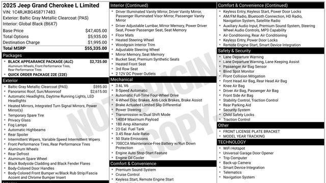 2025 Jeep Grand Cherokee L Limited
