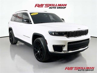 2021 Jeep Grand Cherokee L with Bright White Clearcoat Exterior