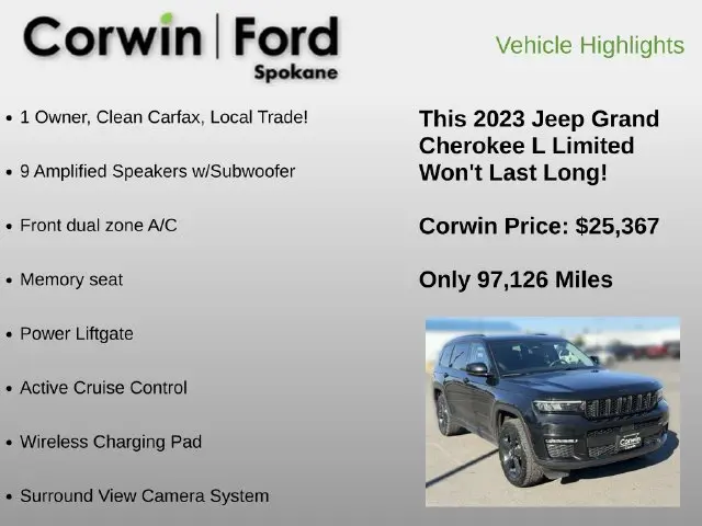 2023 Jeep Cherokee - $25,367