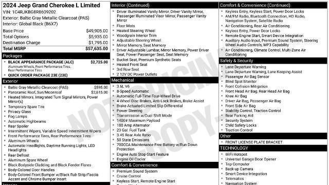 2024 Jeep Grand Cherokee L Limited