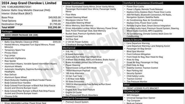 2024 Jeep Grand Cherokee L Limited