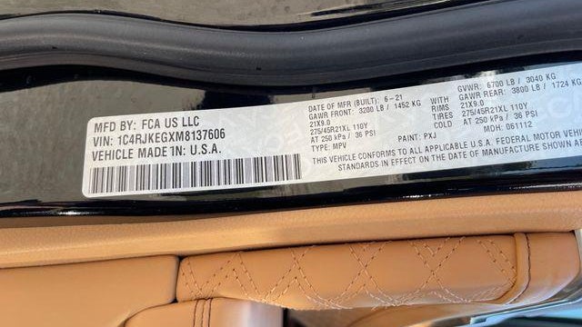 2021 Jeep Grand Cherokee L Summit