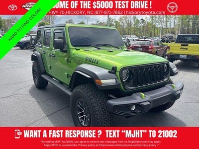 Photo of a 2025 Jeep Wrangler 4X4 Willys 4DR SUV for sale