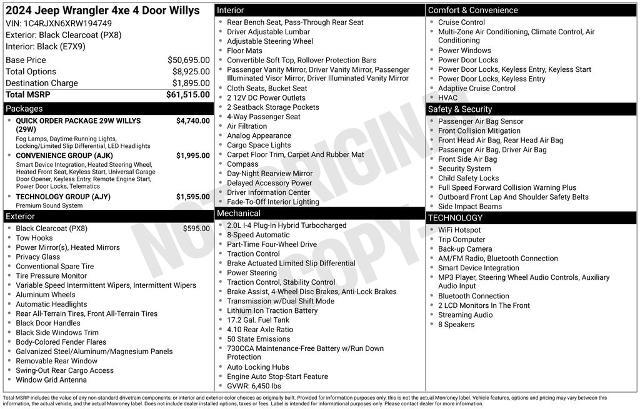 2024 Jeep Wrangler - $26,385