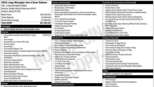 2024 Jeep Wrangler Sahara 4xe