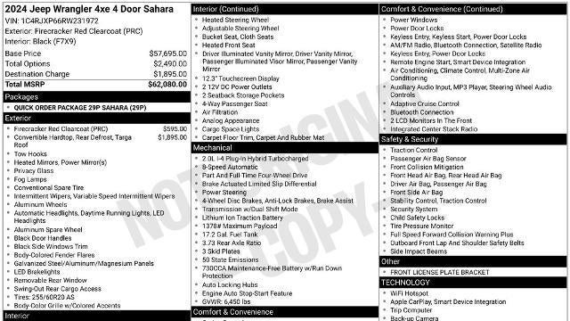 2024 Jeep Wrangler Sahara 4xe