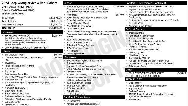 2024 Jeep Wrangler Sahara 4xe