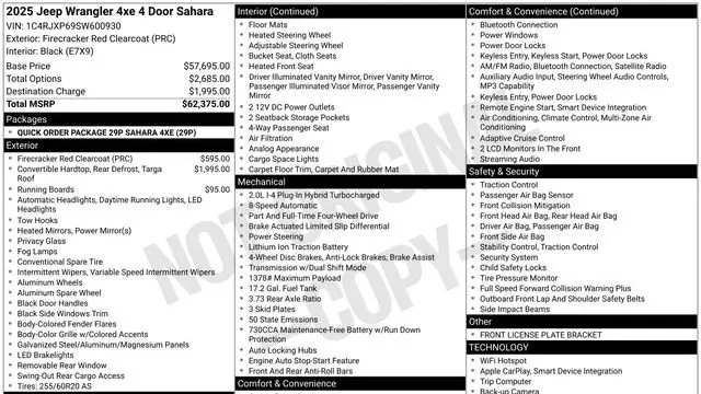 2025 Jeep Wrangler Backcountry 4xe