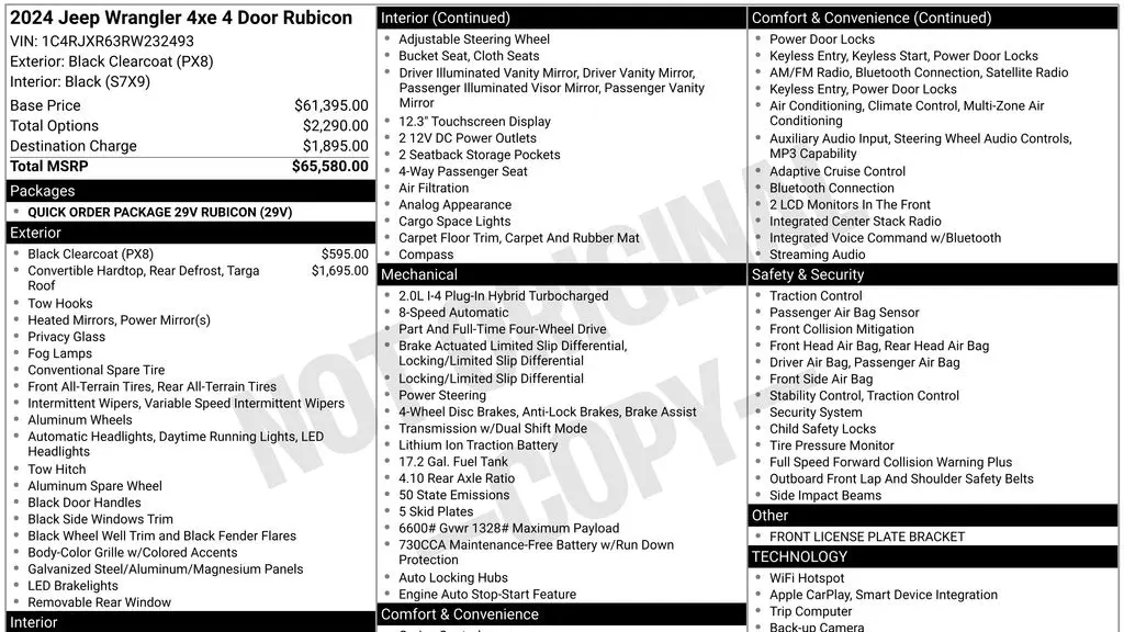 2024 Jeep Wrangler Rubicon 4xe