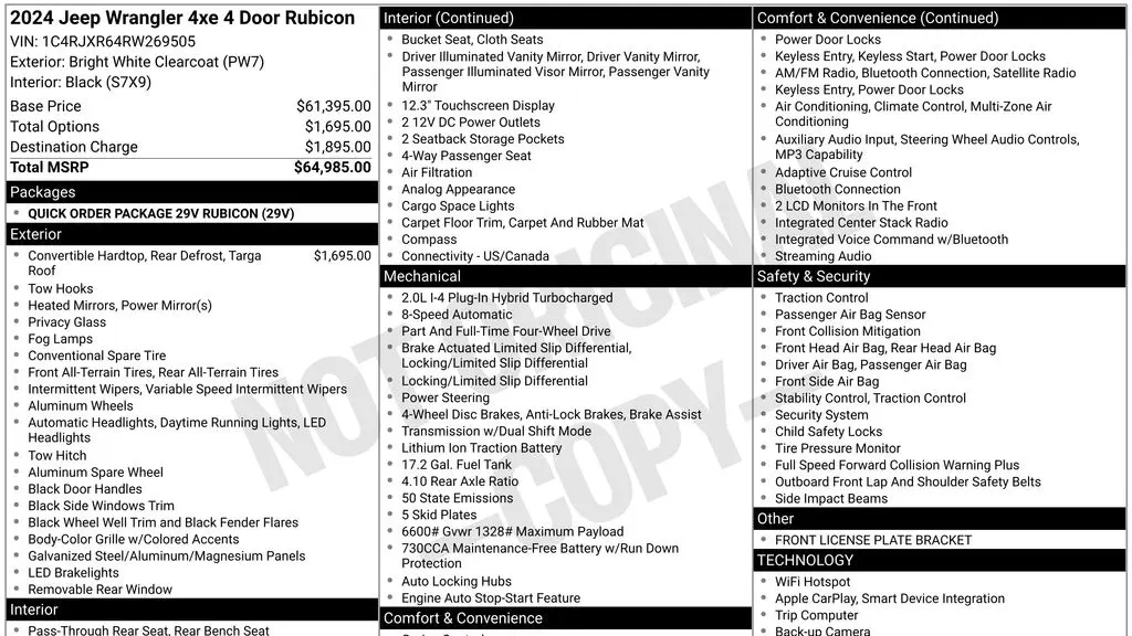 2024 Jeep Wrangler Rubicon 4xe
