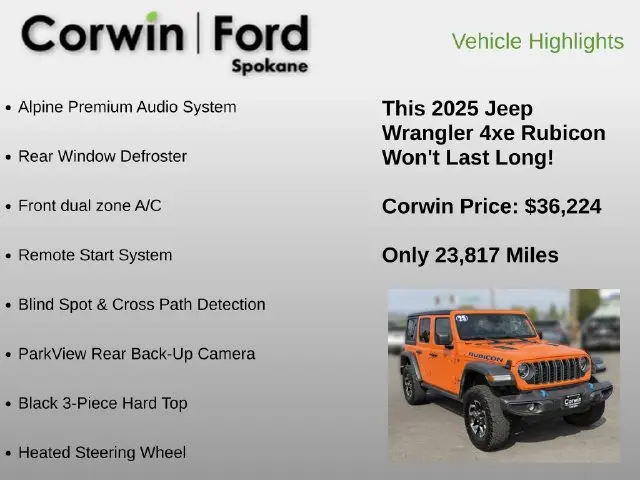 2025 Jeep Wrangler - $36,224