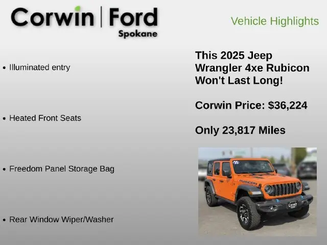 2025 Jeep Wrangler - $36,224