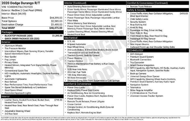 2020 Dodge Durango - $19,900